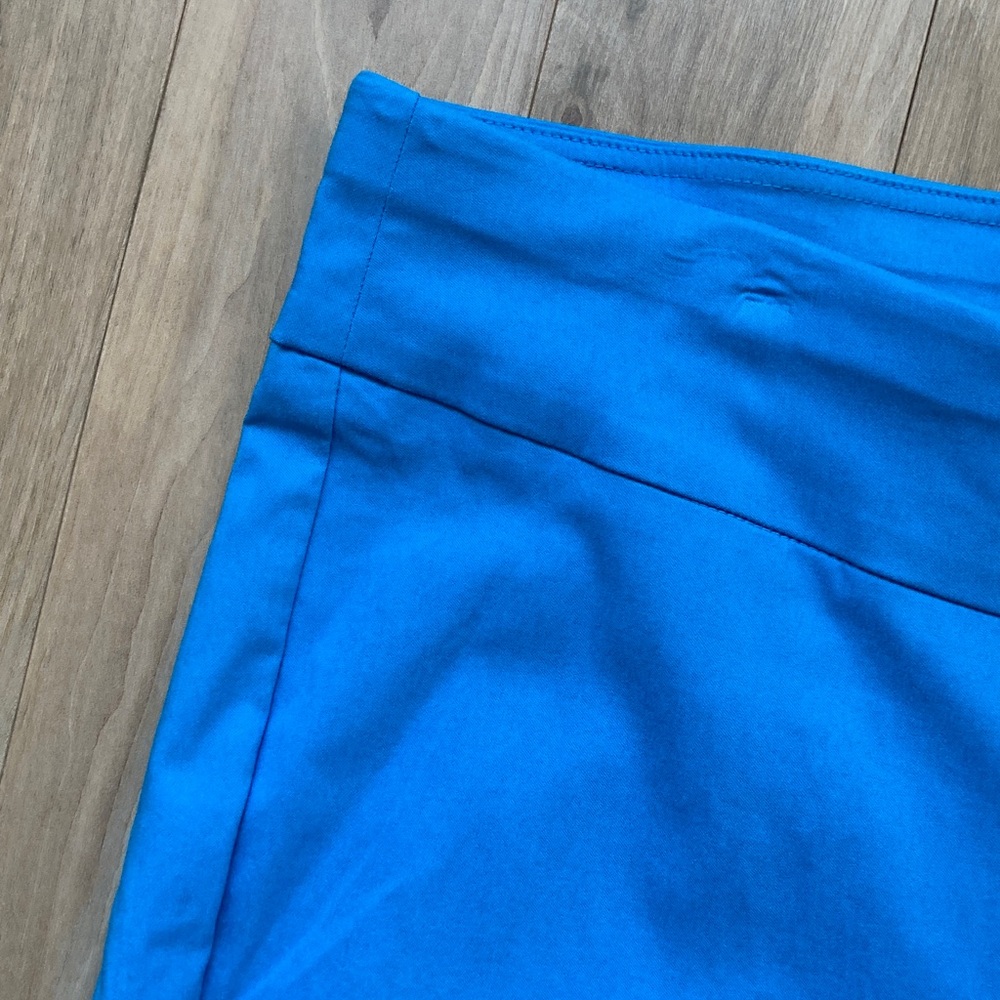 Ruby rd pull on Capri pant slimming contour waistband lagoon blue 22W - Picture 6 of 17